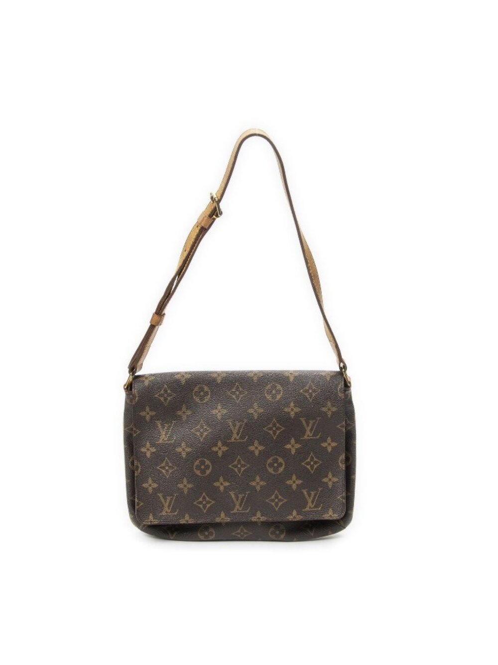 Louis Vuitton Musette Tango Brown Monogram Canvas Crossbody
